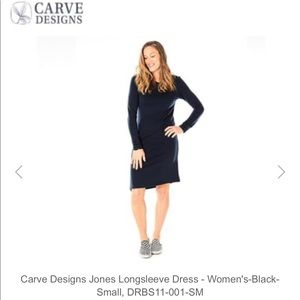 Carve Designs - Jones Long Sleeve Black Dress, New with Tags